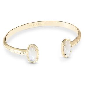 Kendra Scott | Elton Gold Cuff Bracelet in Ivory Mother-of-Pearl
